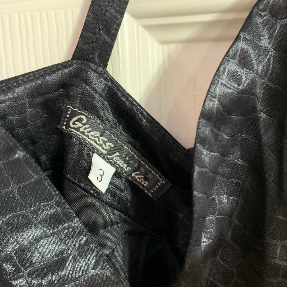 VTG Guess black mini dress - size 3 - Picture 6 of 11
